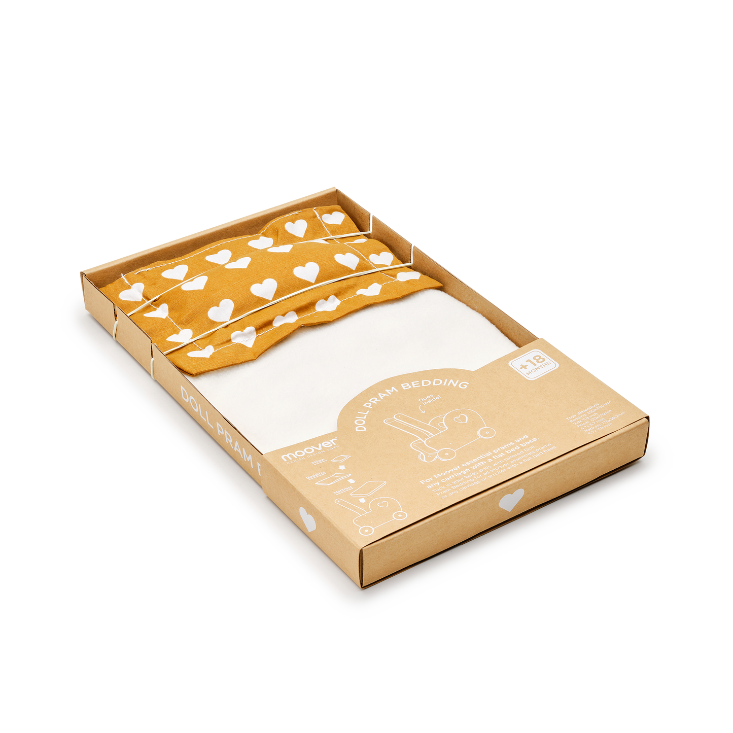 Bedding for modern doll stroller