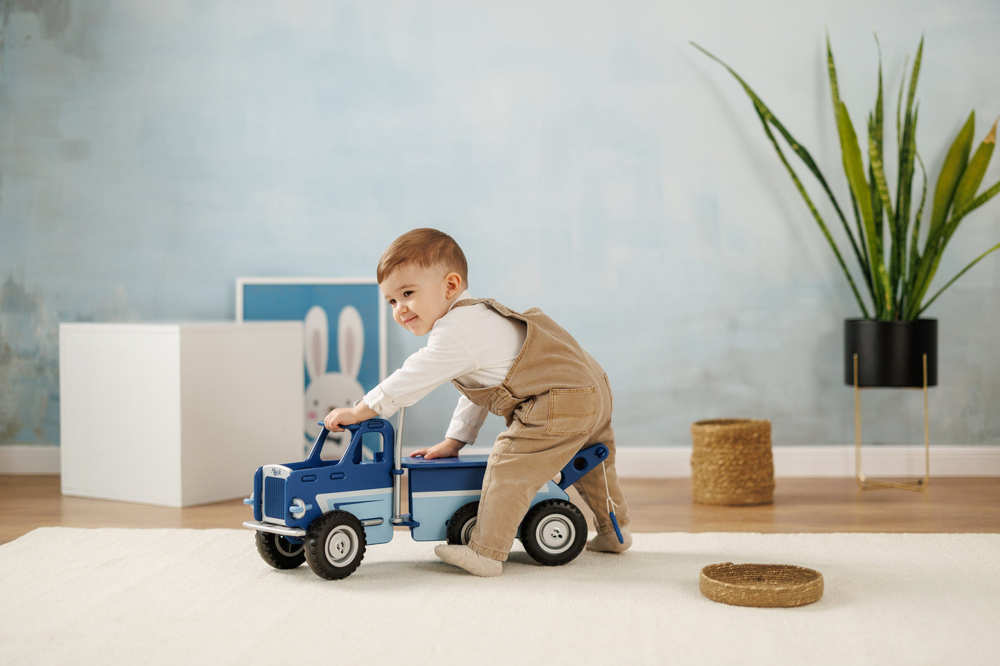 Mack truck dark blue