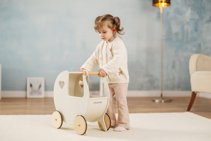 Luxury doll stroller brown