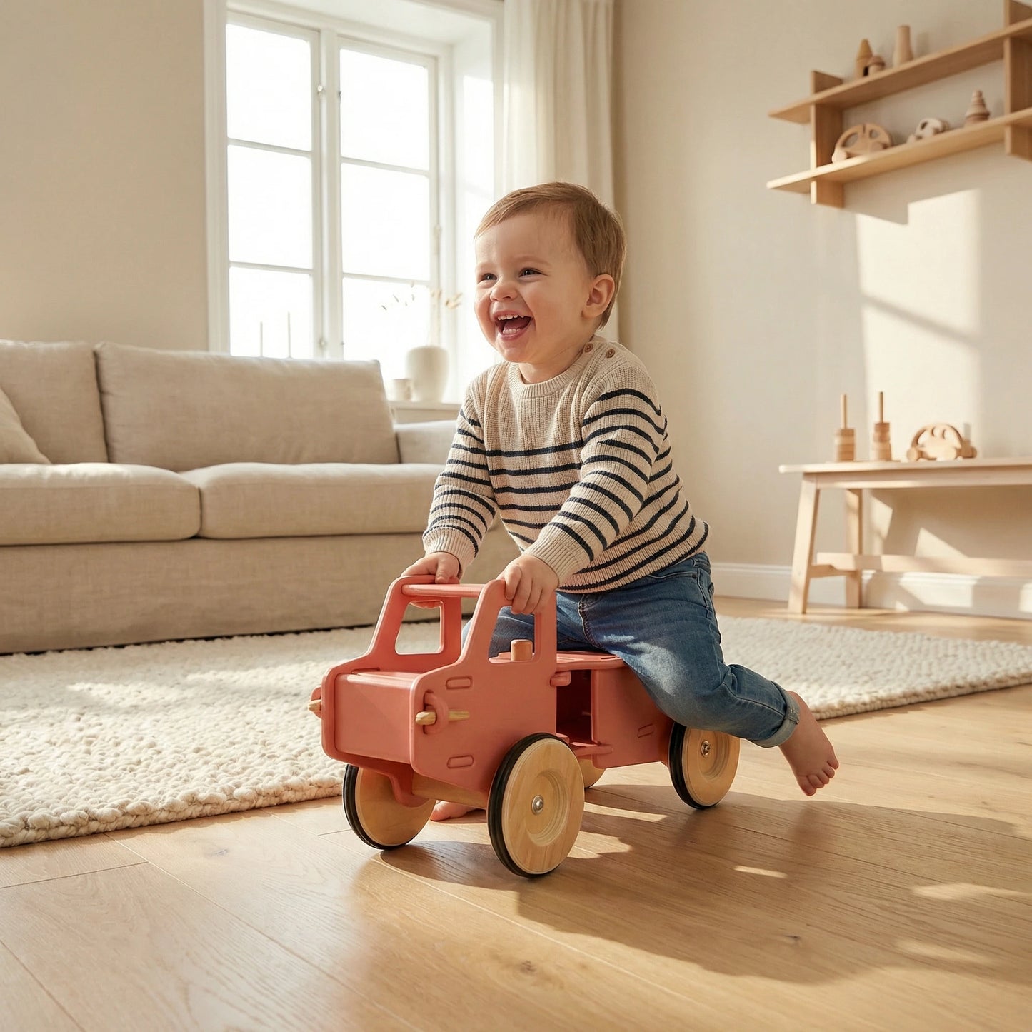 Dump truck light blue