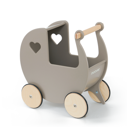 Luxury doll stroller brown